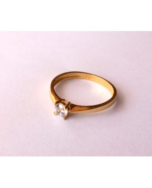 Inele de logodna din aur 14k femei Solitaire bijuterii dama R10 Acasa
