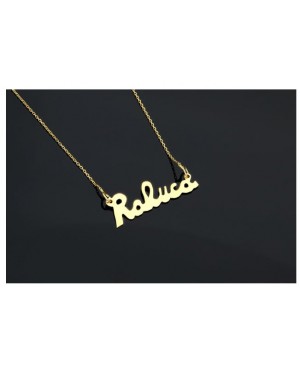Lant dama femei din aur 14K cu personalizare nume Acasa